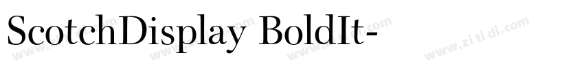 ScotchDisplay BoldIt字体转换